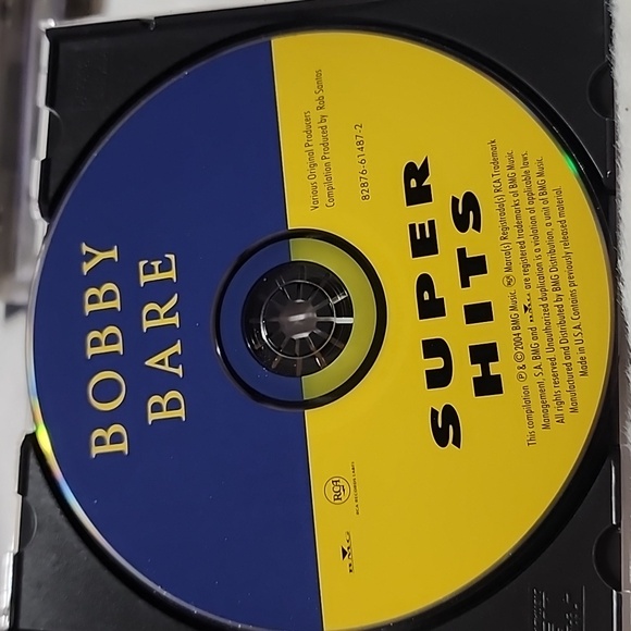 BOBBY BARE MUSIC 🎶  CD 💿.  SUPER  HITS. - Picture 3 of 5